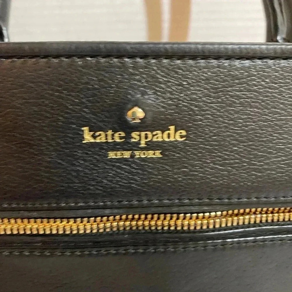 Kate spade black leather satchel handbag - Picture 4 of 11